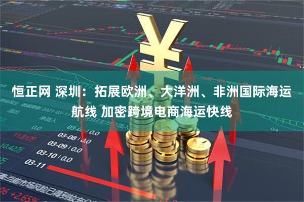 恒正网 深圳：拓展欧洲、大洋洲、非洲国际海运航线 加密跨境电商海运快线