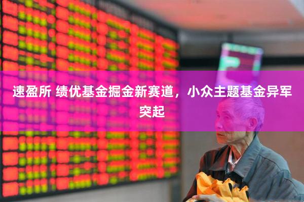 速盈所 绩优基金掘金新赛道，小众主题基金异军突起