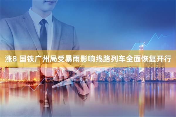 涨8 国铁广州局受暴雨影响线路列车全面恢复开行