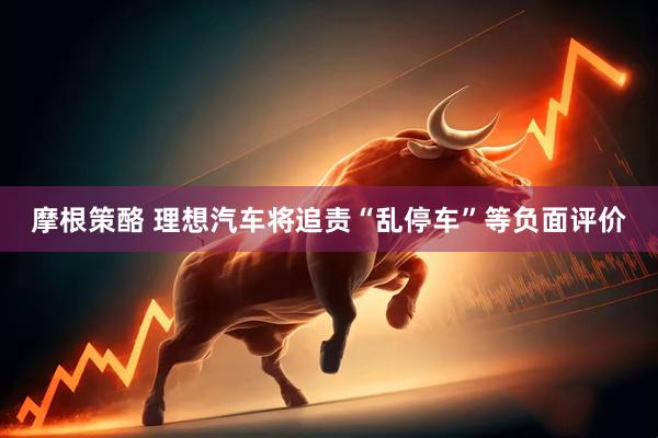 摩根策酪 理想汽车将追责“乱停车”等负面评价