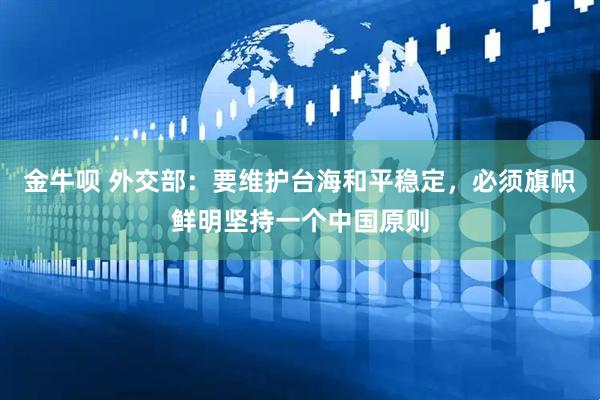金牛呗 外交部：要维护台海和平稳定，必须旗帜鲜明坚持一个中国原则